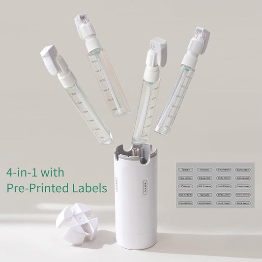 Flacons distributeurs echargeables 4 en 1