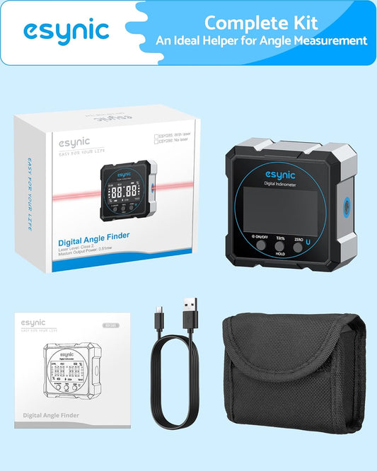 Niveau numérique de poche,rapporteur,inclinomètre,jauge laser magnétique