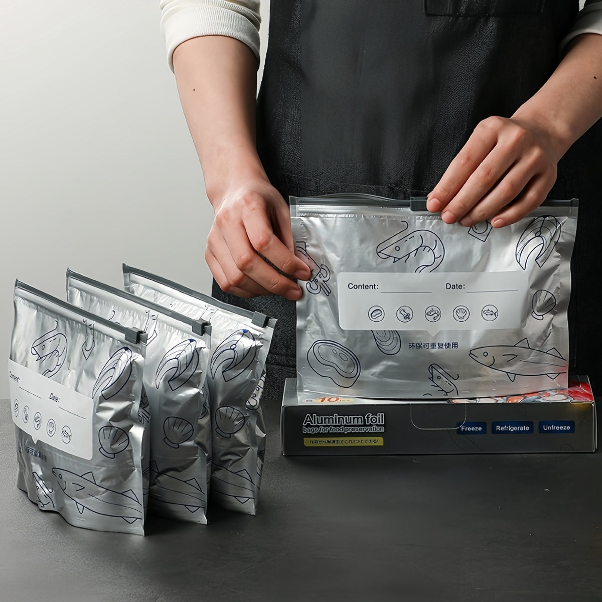 Sacs de Conservation Réutilisables ( Pack de 10 Sacs )