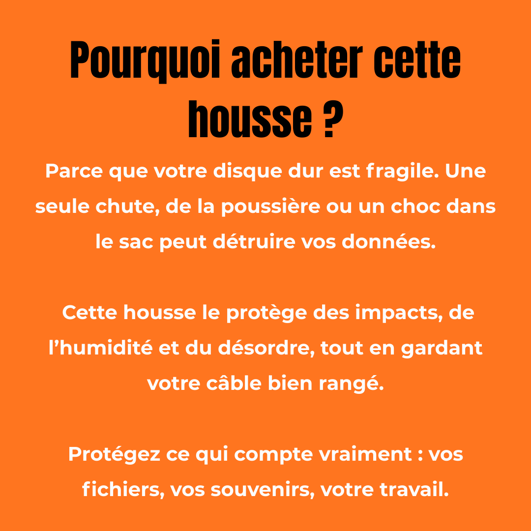 Housse pour Disque Dur Externe